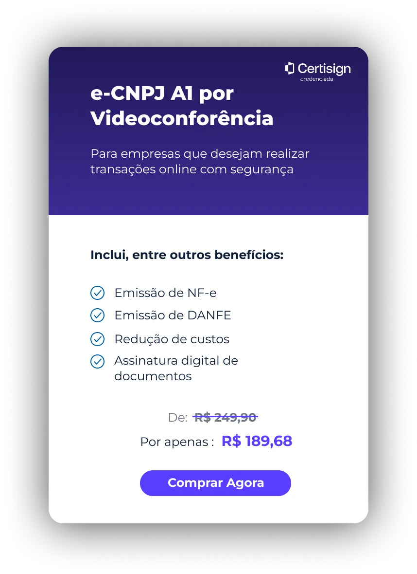 Certificado Digital E-CNPJ A1